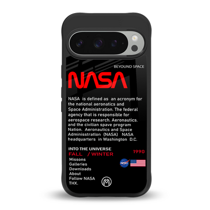nasa project back phone cover | glass case for google pixel 9 pro xl