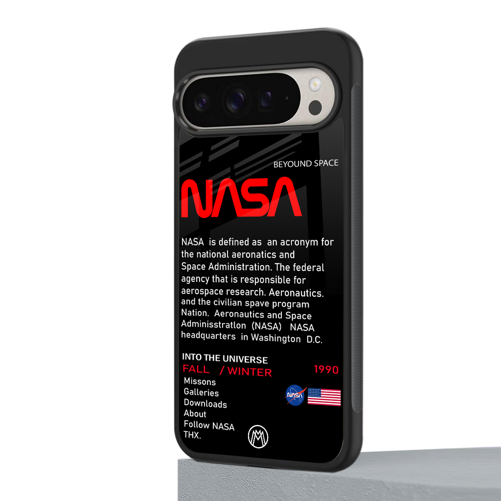nasa project back phone cover | glass case for google pixel 9 pro xl