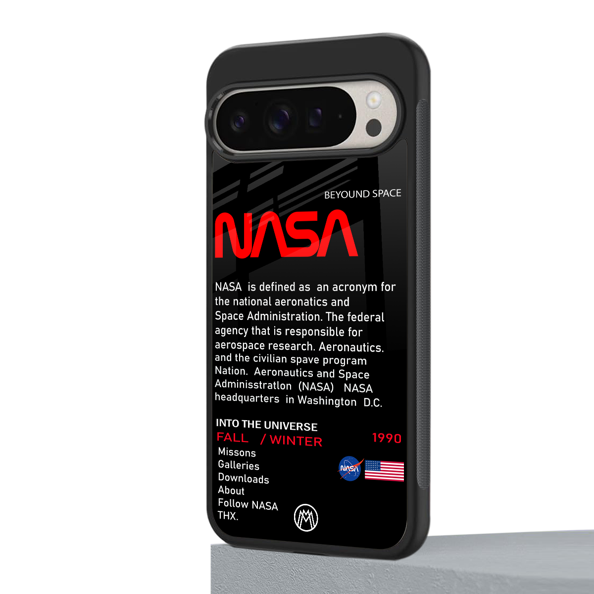 nasa project back phone cover | glass case for google pixel 9 pro xl
