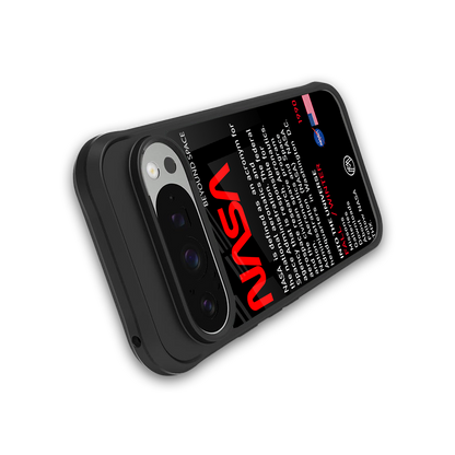 nasa project back phone cover | glass case for google pixel 9 pro xl