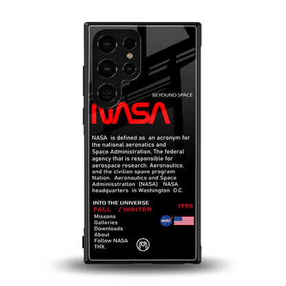 nasa project back phone cover | glass case for samsung galaxy s24 ultra