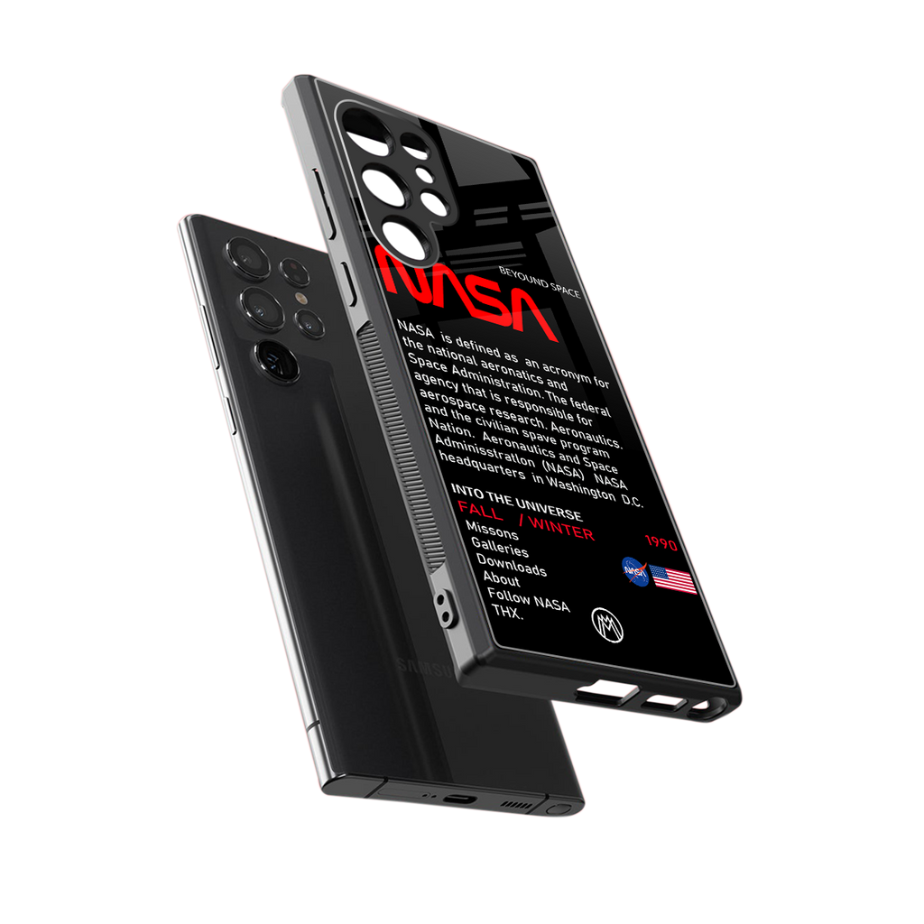 nasa project back phone cover | glass case for samsung galaxy s23 ultra
