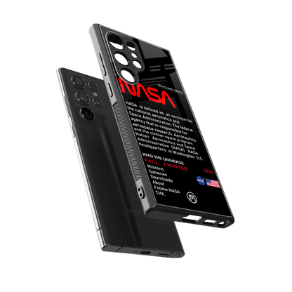 nasa project back phone cover | glass case for samsung galaxy s23 ultra