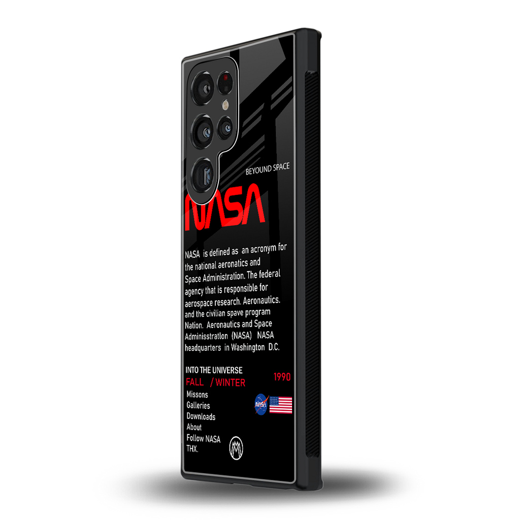 nasa project back phone cover | glass case for samsung galaxy s23 ultra