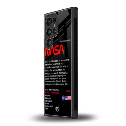 nasa project back phone cover | glass case for samsung galaxy s23 ultra