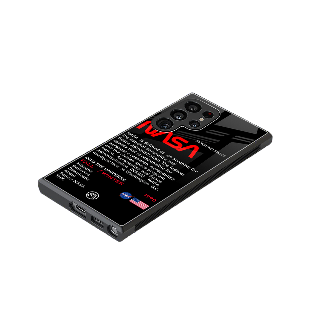 nasa project back phone cover | glass case for samsung galaxy s24 ultra