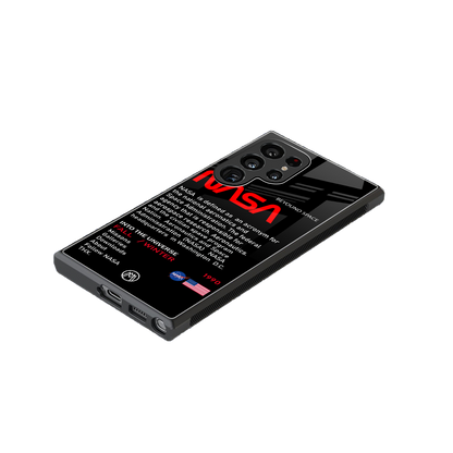 nasa project back phone cover | glass case for samsung galaxy s23 ultra