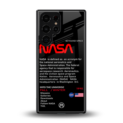 nasa project back phone cover | glass case for samsung galaxy s25 ultra