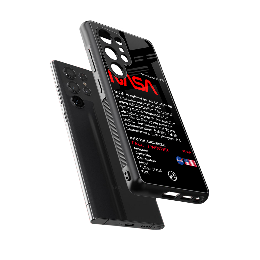 nasa project back phone cover | glass case for samsung galaxy s25 ultra