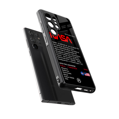 nasa project back phone cover | glass case for samsung galaxy s25 ultra
