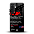 nasa project back phone cover | glass case for samsung galaxy s24 fe