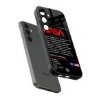 nasa project back phone cover | glass case for samsung galaxy s24 fe