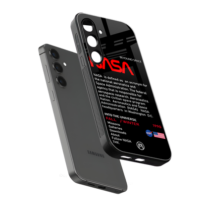 nasa project back phone cover | glass case for samsung galaxy s25