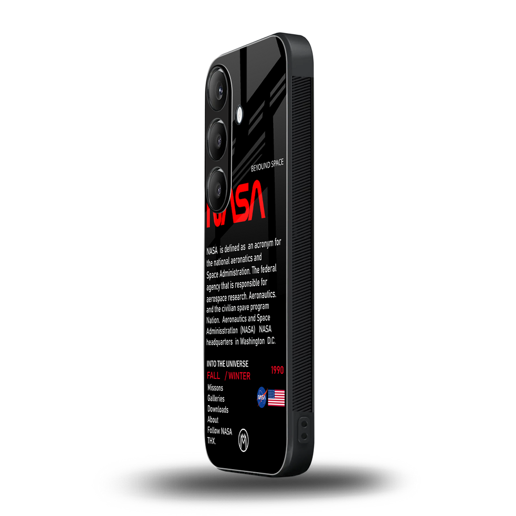 nasa project back phone cover | glass case for samsung galaxy s23 fe