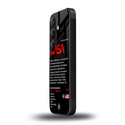 nasa project back phone cover | glass case for samsung galaxy s25