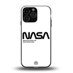 nasa white back phone cover | glass case for iphone 13 pro max