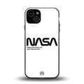 nasa white back phone cover | glass case for iphone 13