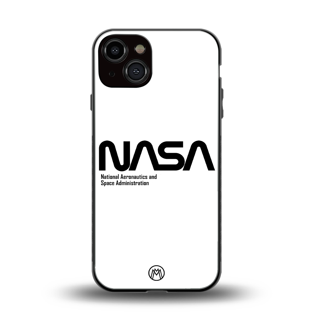nasa white back phone cover | glass case for iphone 13