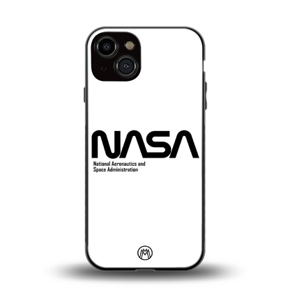 nasa white back phone cover | glass case for iphone 13