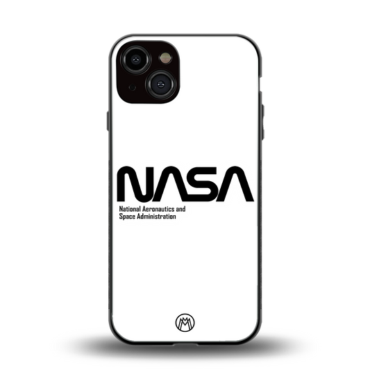 nasa white back phone cover | glass case for iphone 13