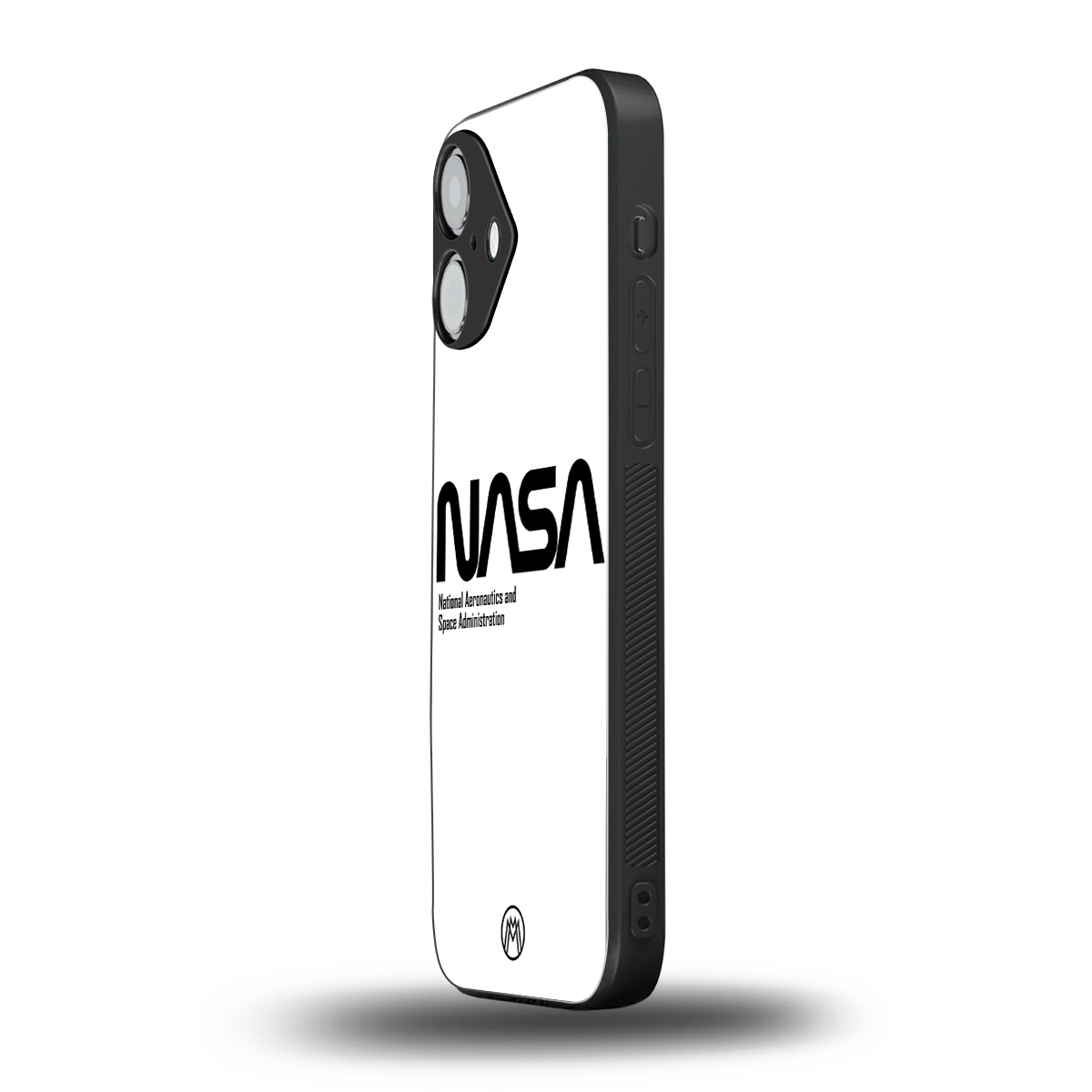 nasa white back phone cover | glass case for iphone 16