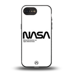 nasa white back phone cover | glass case for iphone 16e
