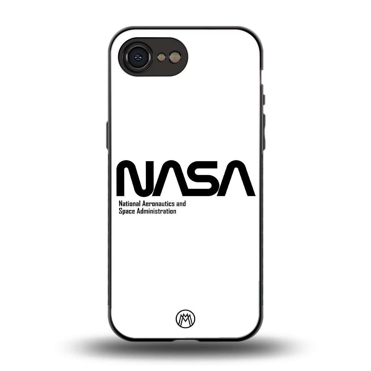 nasa white back phone cover | glass case for iphone 16e