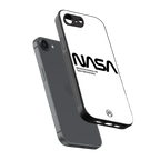 nasa white back phone cover | glass case for iphone 16e