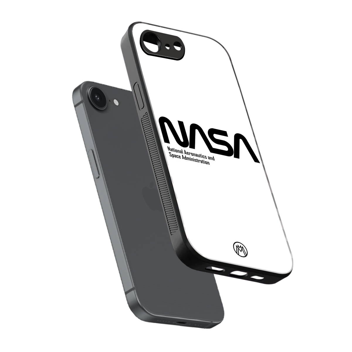 nasa white back phone cover | glass case for iphone 16e