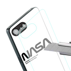 nasa white back phone cover | glass case for iphone 16e