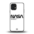 nasa white back phone cover | glass case for nothing phone 1