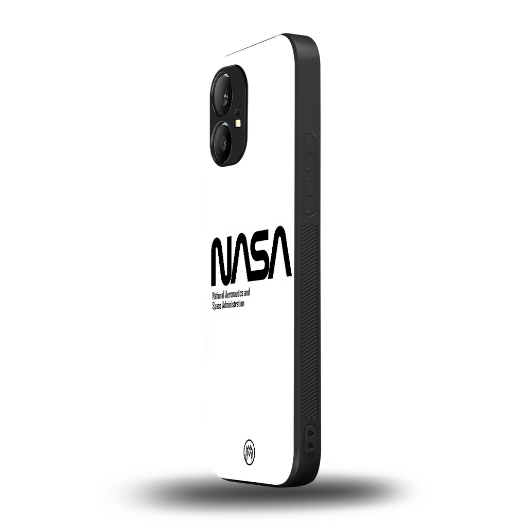 nasa white back phone cover | glass case for nothing phone 1