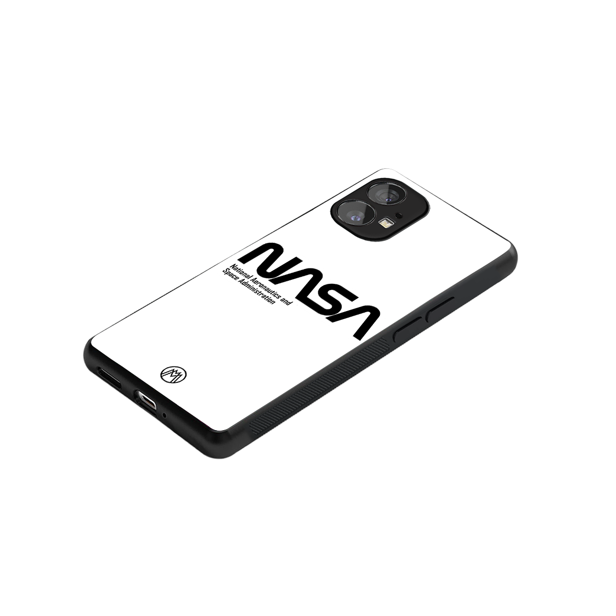 nasa white back phone cover | glass case for nothing phone 1
