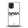 nasa white back phone cover | glass case for nothing phone 2