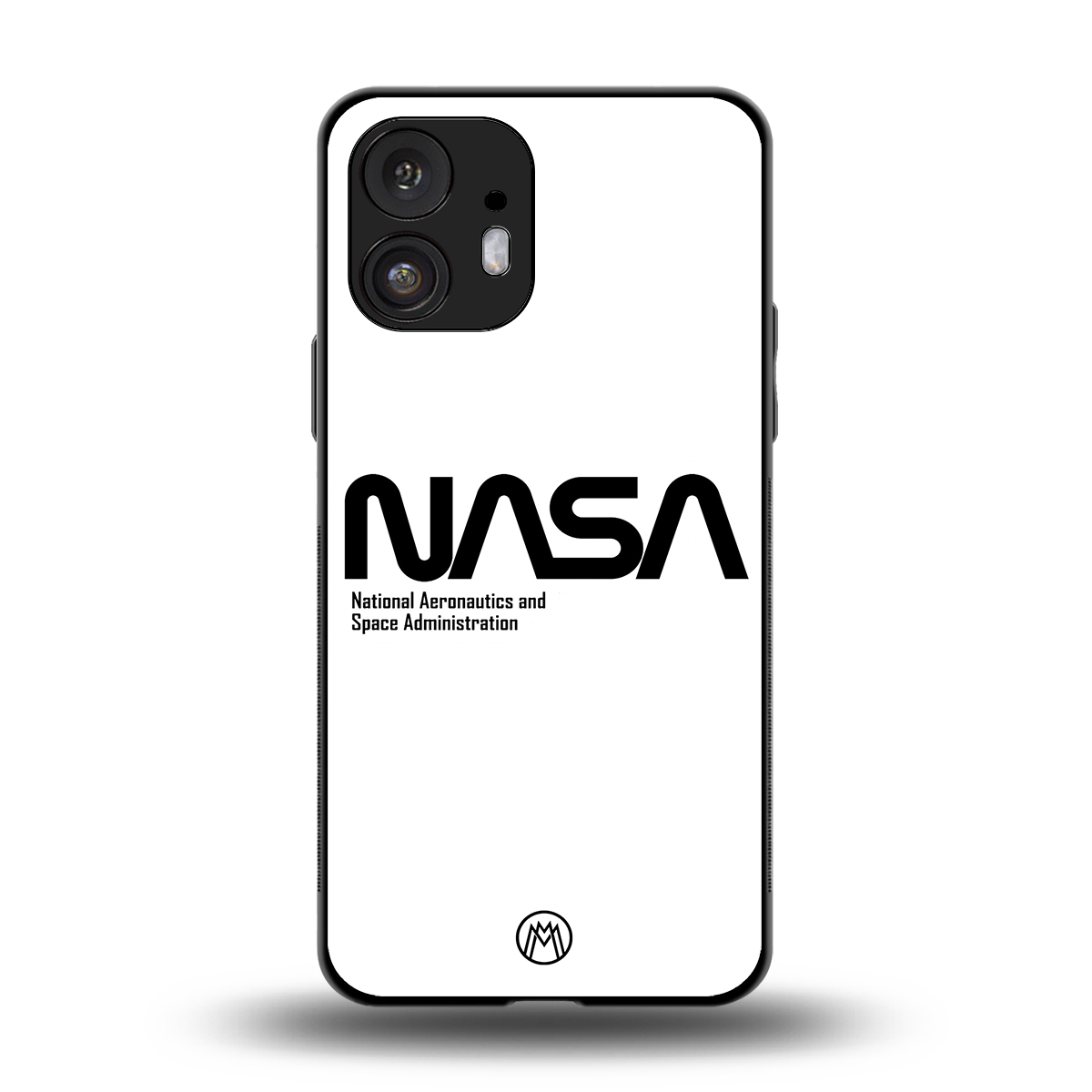 nasa white back phone cover | glass case for nothing phone 2