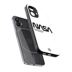 nasa white back phone cover | glass case for nothing phone 2