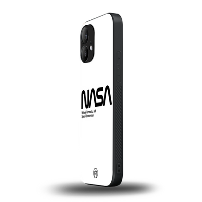nasa white back phone cover | glass case for nothing phone 2