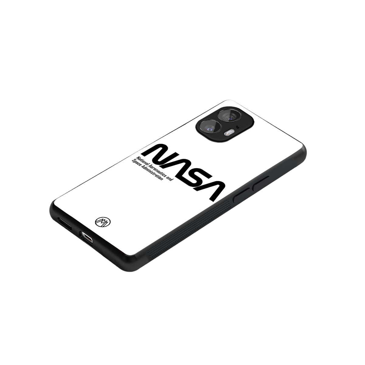 nasa white back phone cover | glass case for nothing phone 2