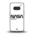 nasa white back phone cover | glass case for nothing phone 2a