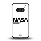 nasa white back phone cover | glass case for nothing phone 2a