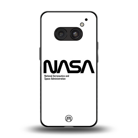 nasa white back phone cover | glass case for nothing phone 2a