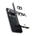 nasa white back phone cover | glass case for nothing phone 2a
