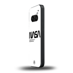 nasa white back phone cover | glass case for nothing phone 2a