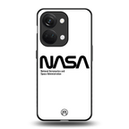 nasa white back phone cover | glass case for oneplus nord 3