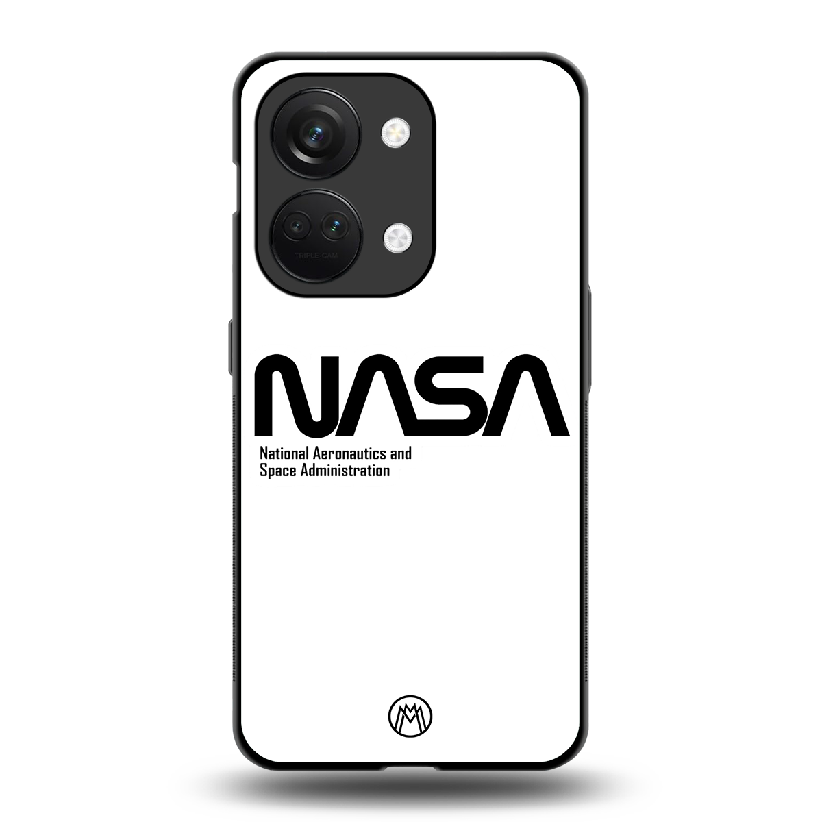 nasa white back phone cover | glass case for oneplus nord 3