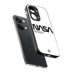 nasa white back phone cover | glass case for oneplus nord 3