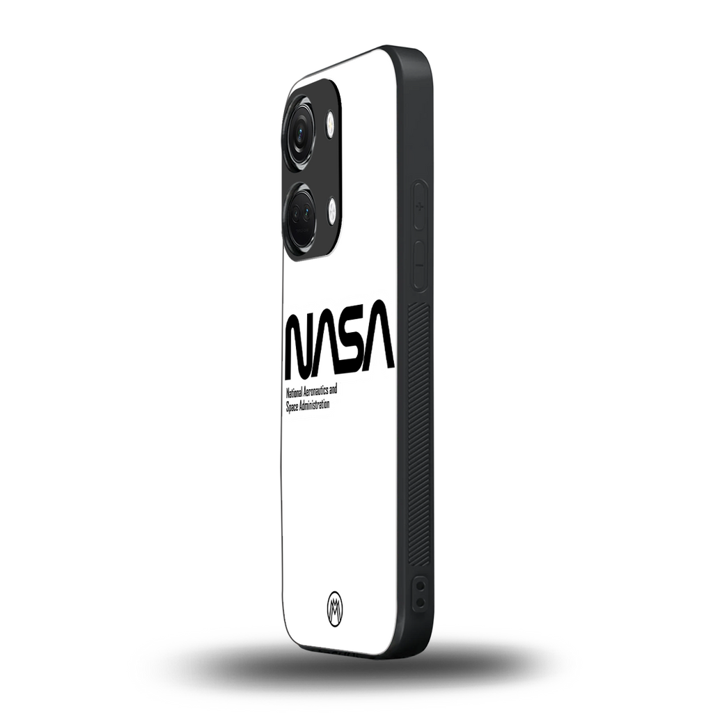 nasa white back phone cover | glass case for oneplus nord 3