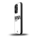 nasa white back phone cover | glass case for oneplus nord 3