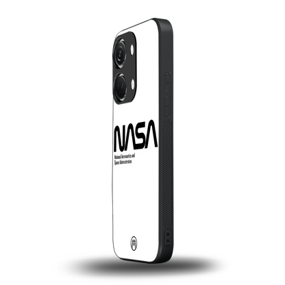 nasa white back phone cover | glass case for oneplus nord 3