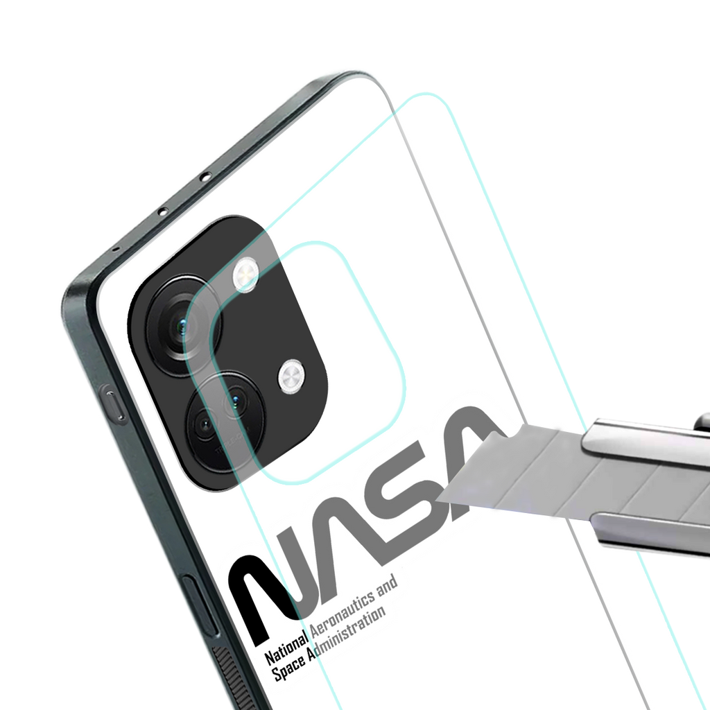 nasa white back phone cover | glass case for oneplus nord 3